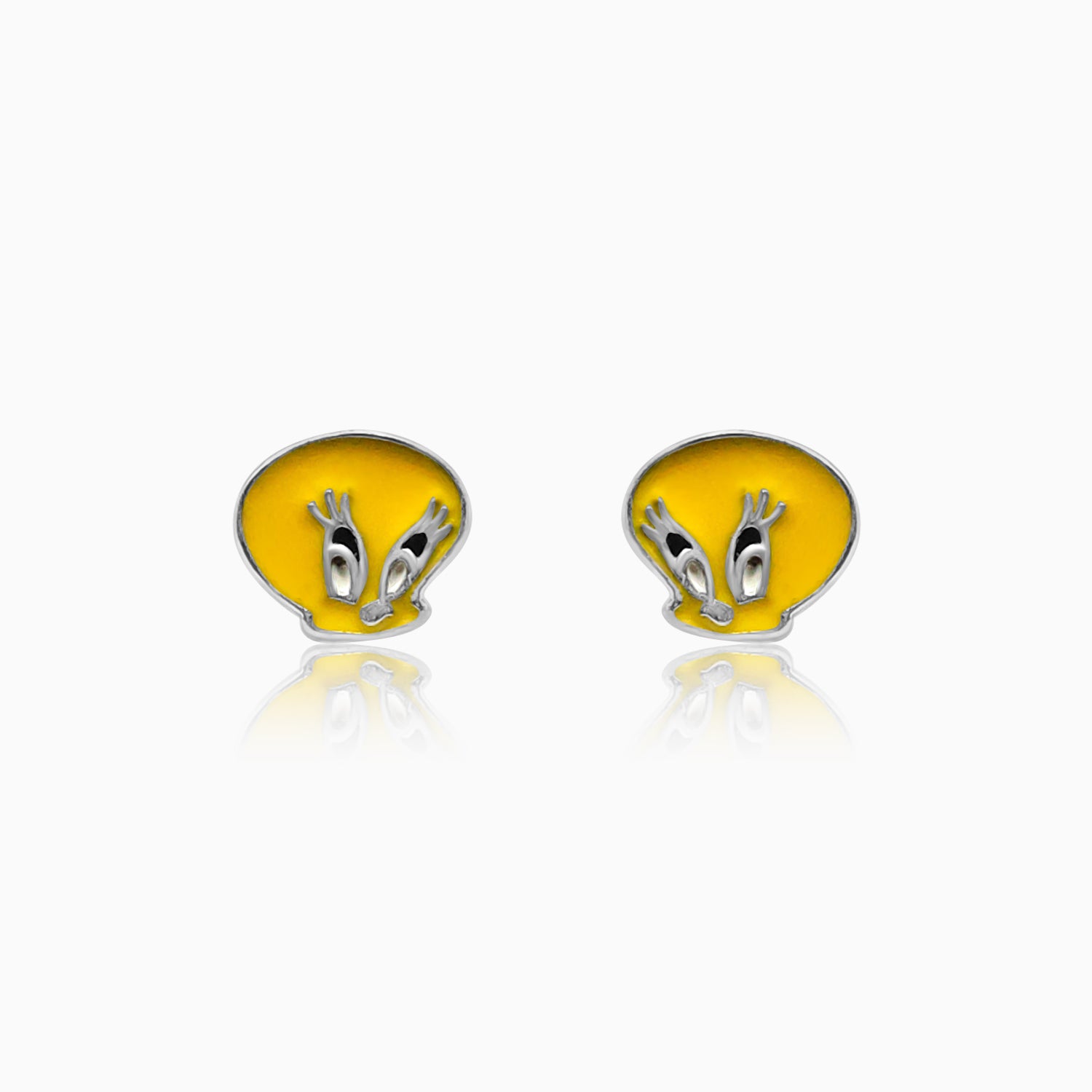 Silver Tweety Earrings