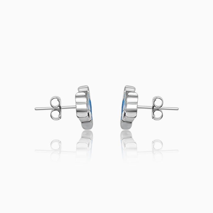 Silver Shark Earrings