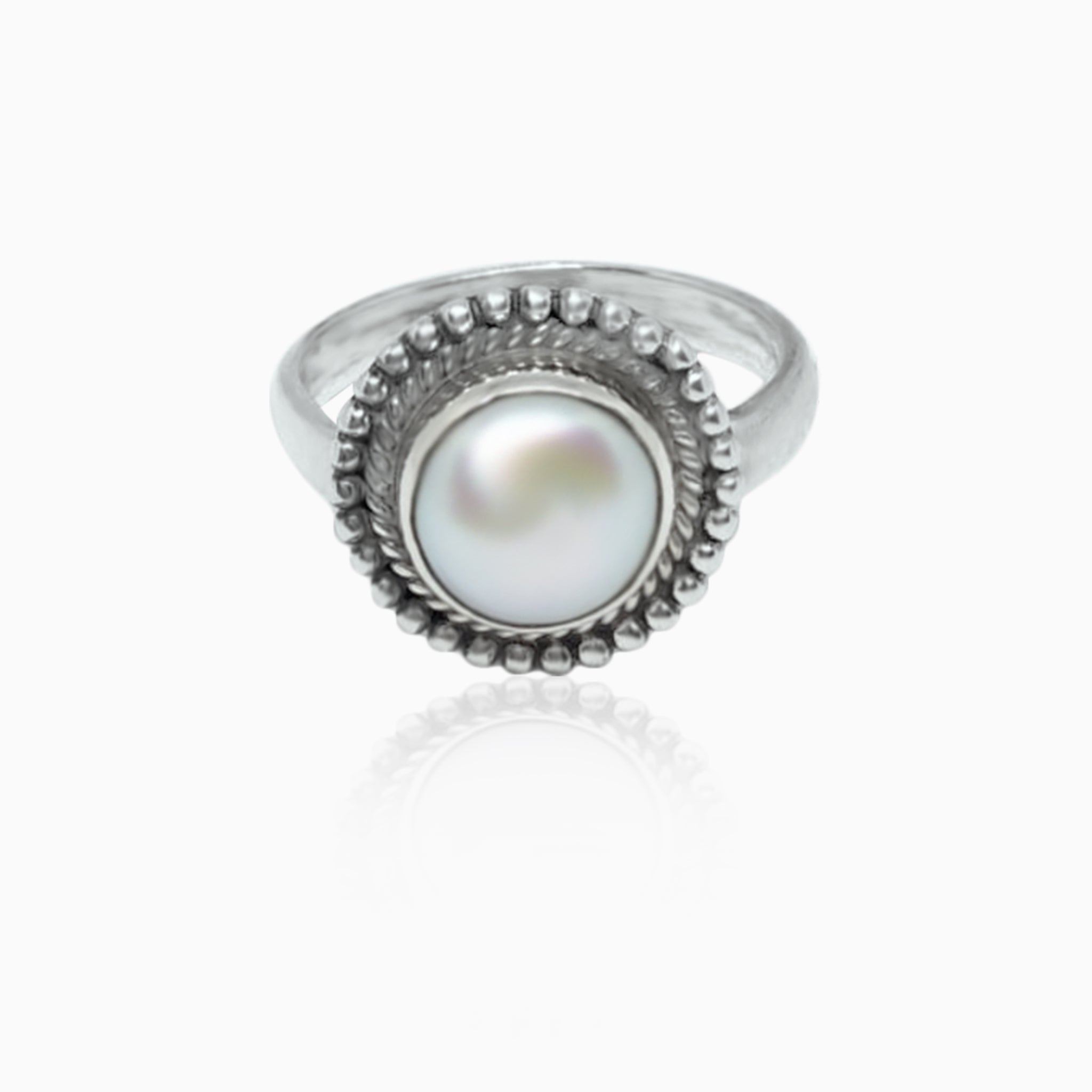Silver Royal Pearl Ring