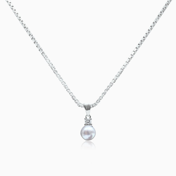 Silver Epitome Pearl Pendant