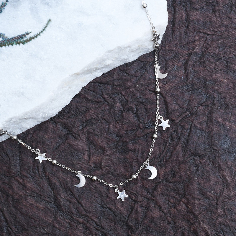 Silver Sparkle Charm Necklace
