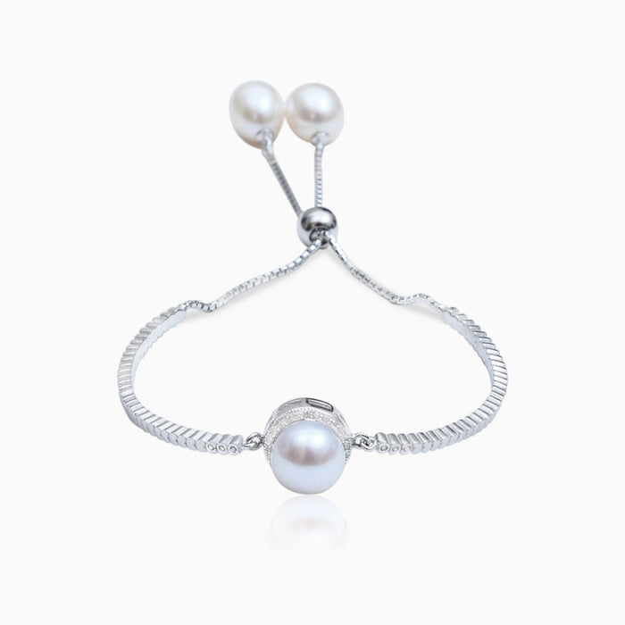 Silver Hand Bracelet For Ladies