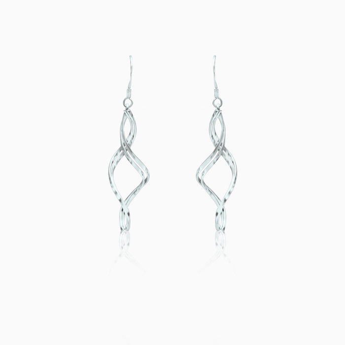 Silver Elegant Flow Earrings