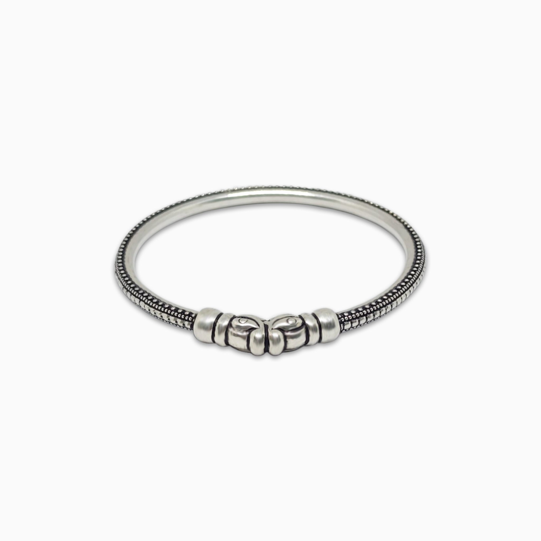 Oxidised Silver Elephant Bangles oxidised-silver-elephant-bangles