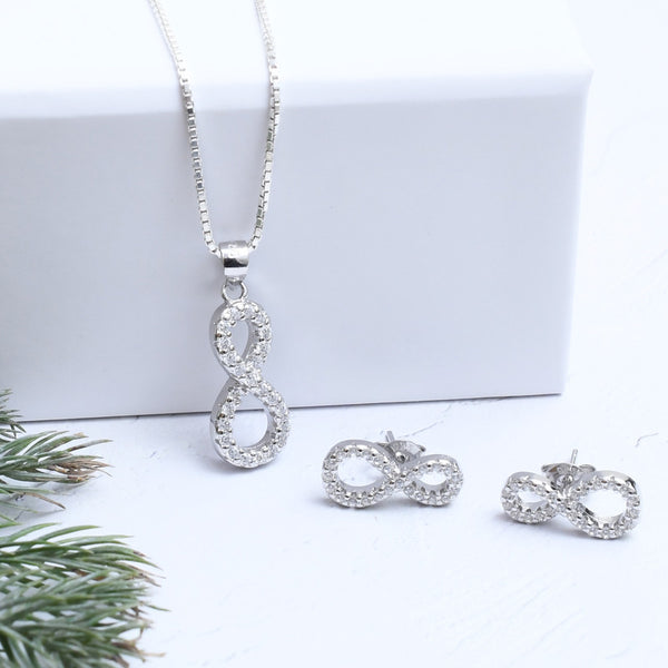 Silver Shimmer Infinity Set