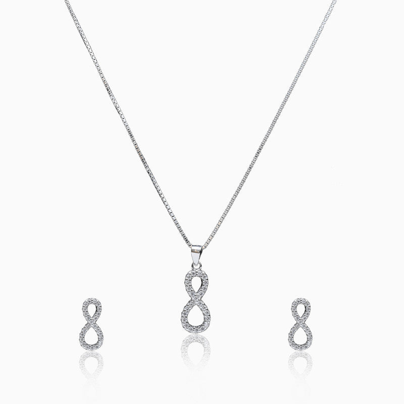 Silver Shimmer Infinity Set