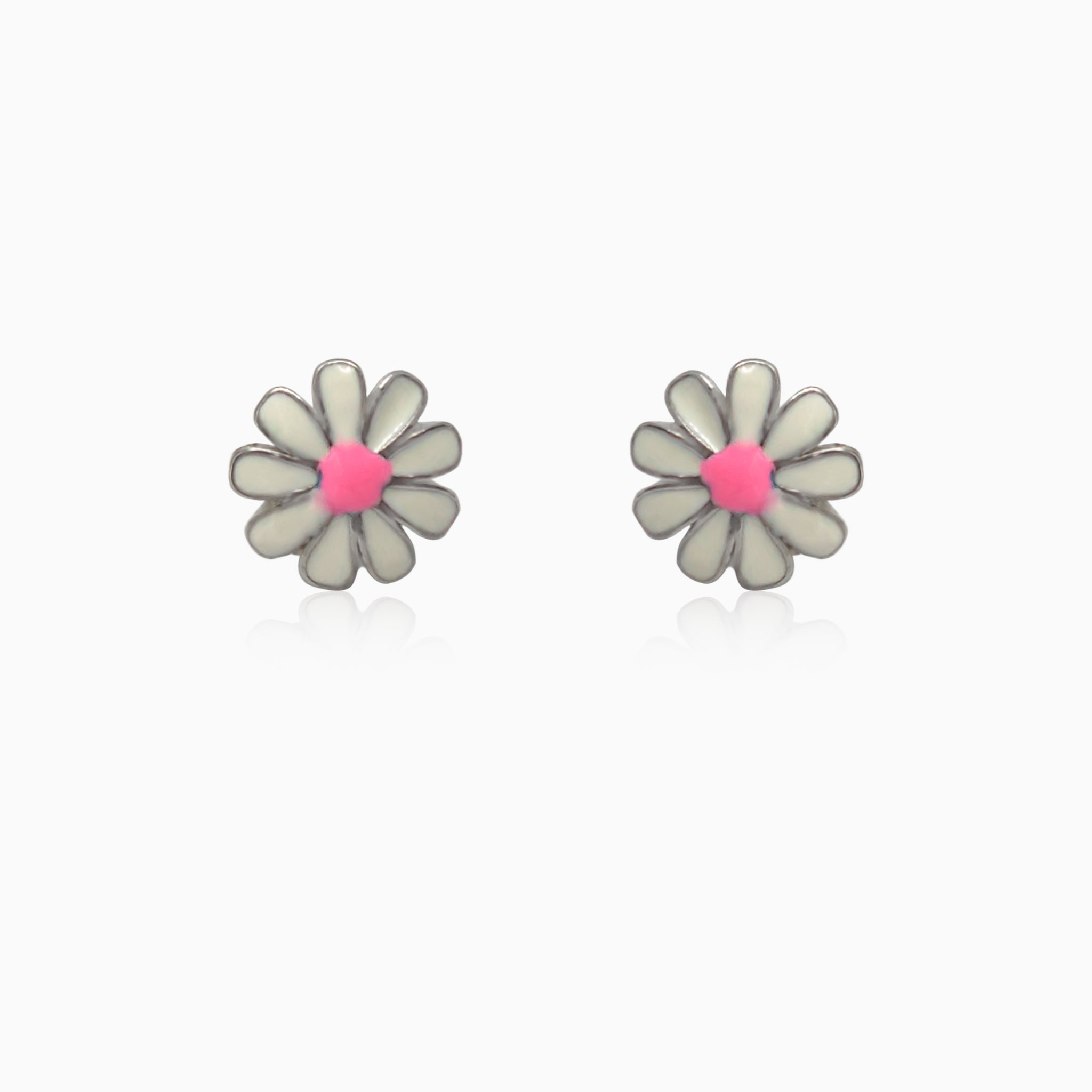 Silver Morning Flower Earrings