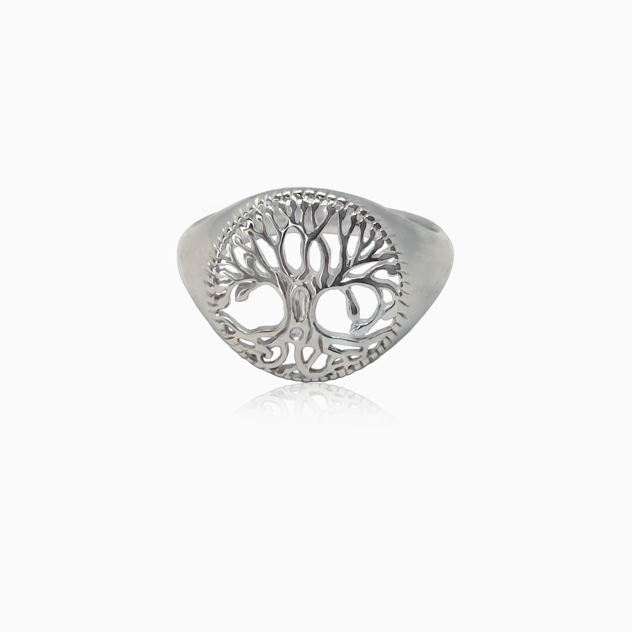 Silver Tree Of Life Unisex Ring
