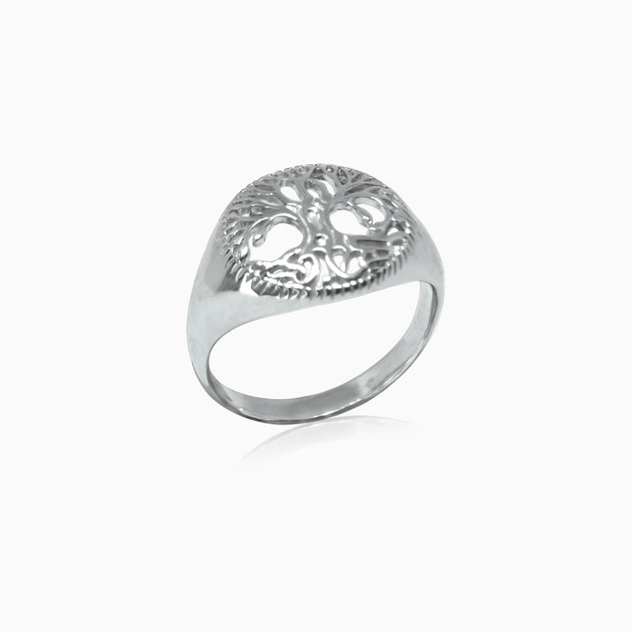 Silver Tree Of Life Unisex Ring