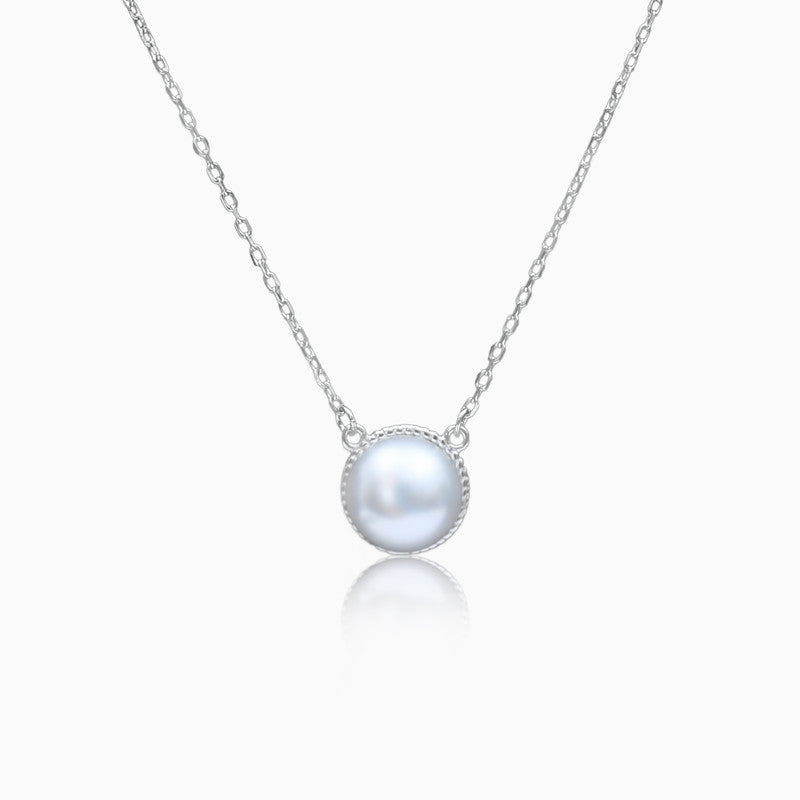 Silver Birth of Pearl Necklace