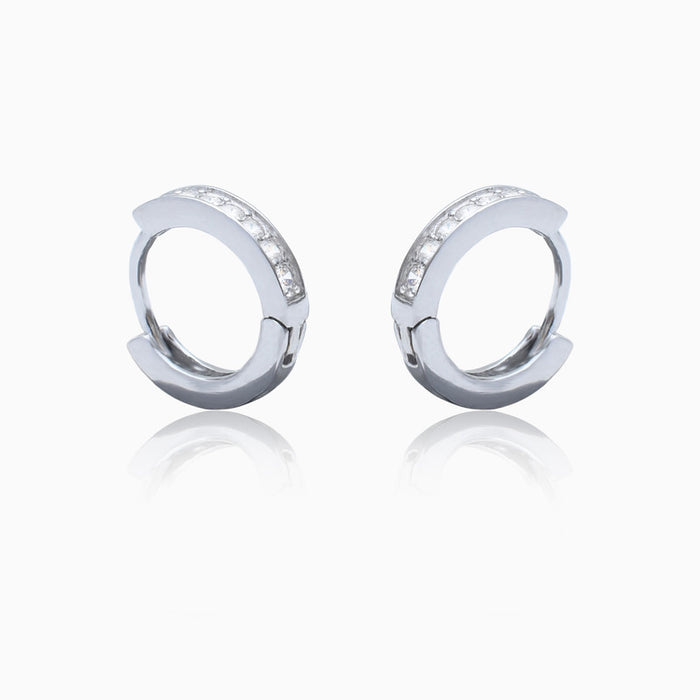 Silver Classic Mini Hoop Earrings