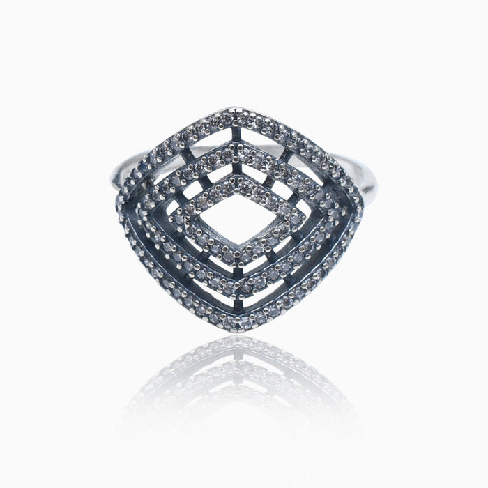 Silver Shimmer Escape Ring
