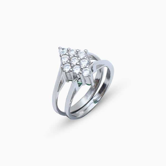 Silver Reversable Iconic Ring