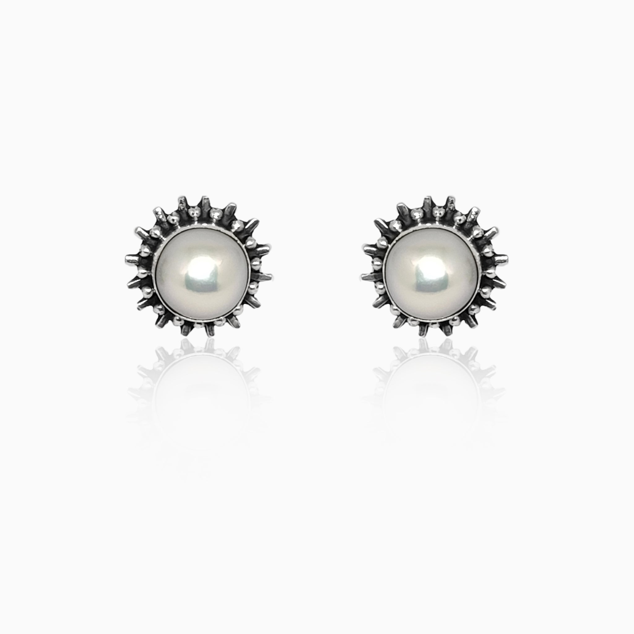 Silver Little Sunshine Pearl Earrings