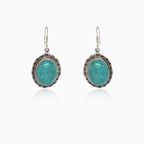 Gemstone Huggies | Sterling Silver/Turquoise | Missoma